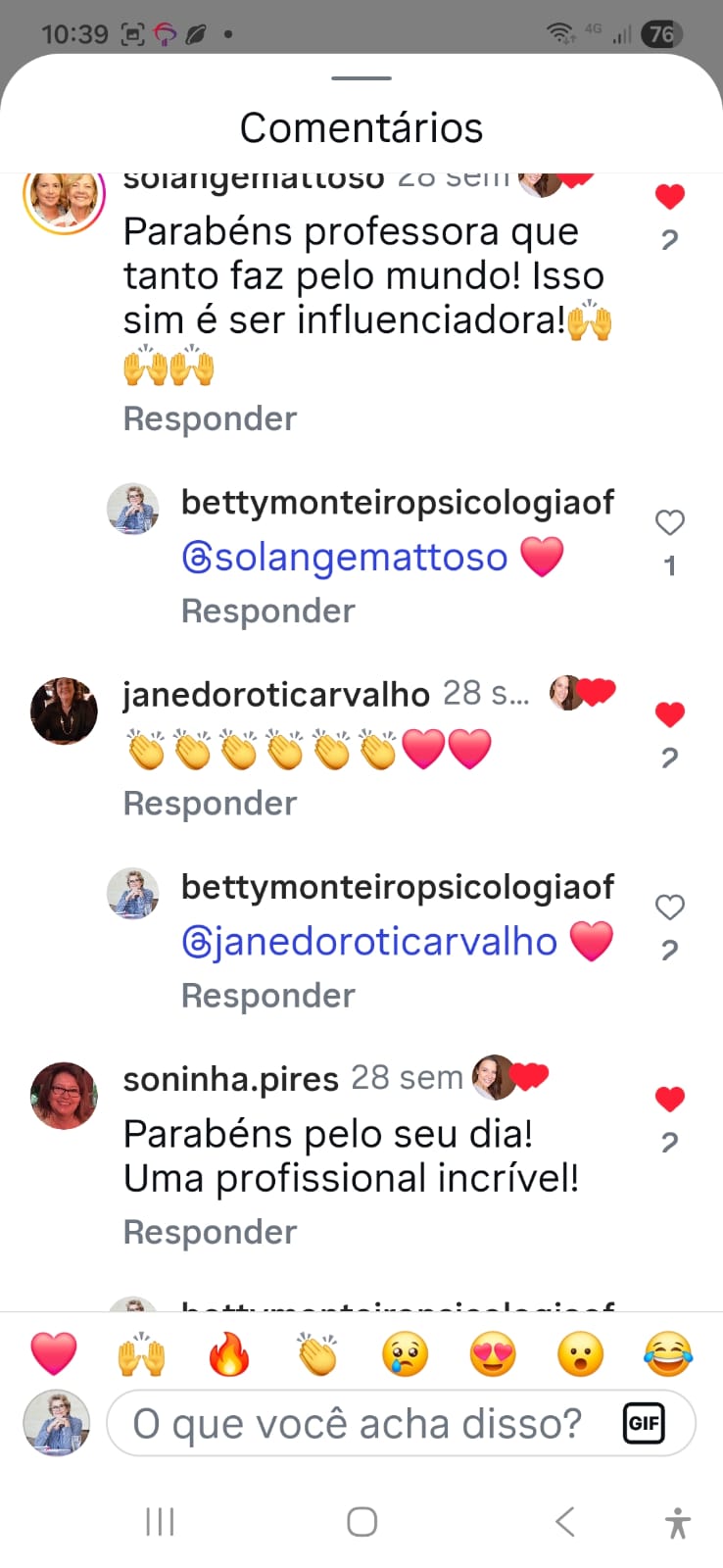 Depoimento de leitora sobre o livro.